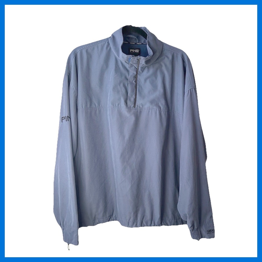 Ping Collection Men's Quarter Zip Pullover Lightweight Golf Windbreaker Size Lg.